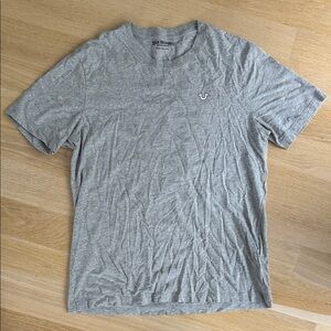 True Religion Men's Heather Gray Short Sleeve Tee